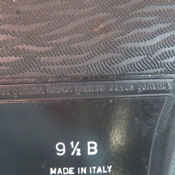 𝅺davos Gomma Italy Black Leather Lizard Print Pumps - Picture 11 of 11